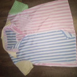 Girls and boys colorful button up shirt